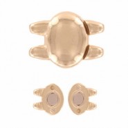 Cymbal ™ DQ metall Magnetverschluss Kypri für SuperDuo Perlen - Rosé Gold